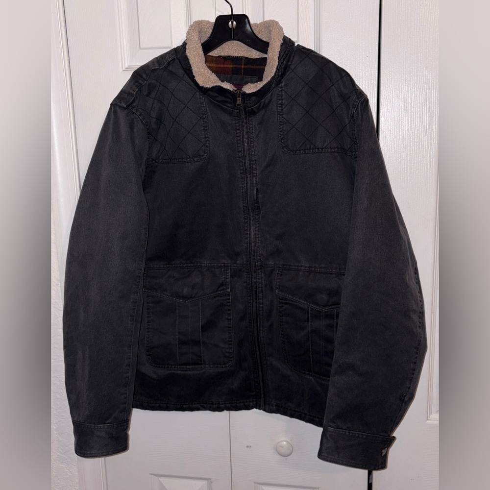 Johnston & Murphy Gray Military Field Jacket